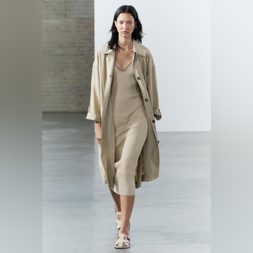 ZARA women’s ZW collection trench coat jacket